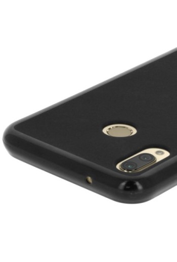 Cover in Silicone Gel Infrangibile Nera per Huawei P20 Lite