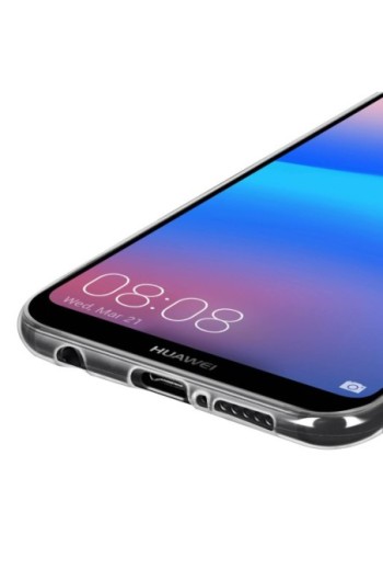 Cover Ultra Sottile Second Skin 0.3mm Trasparente per Huawei P20 Lite