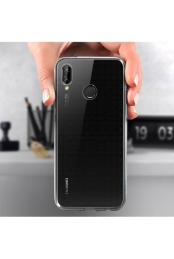 Cover Ultra Sottile Second Skin 0.3mm Trasparente per Huawei P20 Lite