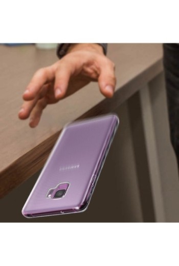 Cover Ultra Sottile Second Skin 0.3mm Trasparente per Samsung Galaxy S9