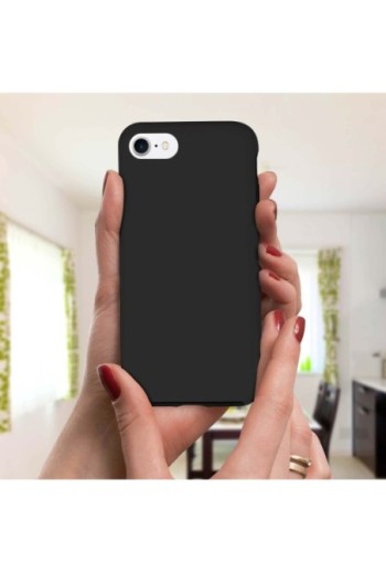 Cover Protettiva Integrale Fronte / Retro nera per Apple iPhone SE 2022 2020 / iPhone 8 7