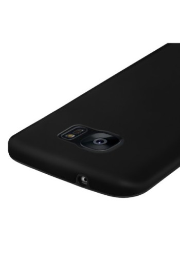 Cover Protettiva Integrale Fronte / Retro nera per Samsung Galaxy S7 Edge