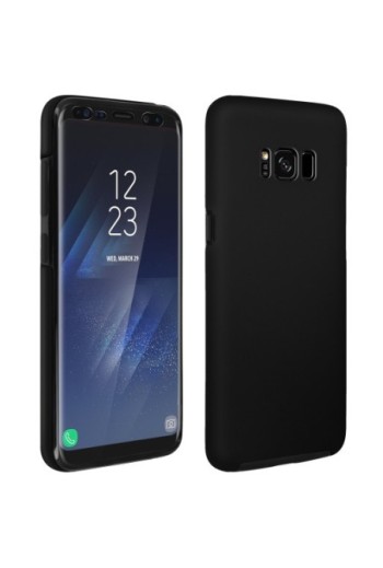 Cover Protettiva Integrale Fronte / Retro nera per Samsung Galaxy S8 Plus