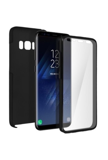 Cover Protettiva Integrale Fronte / Retro nera per Samsung Galaxy S8 Plus