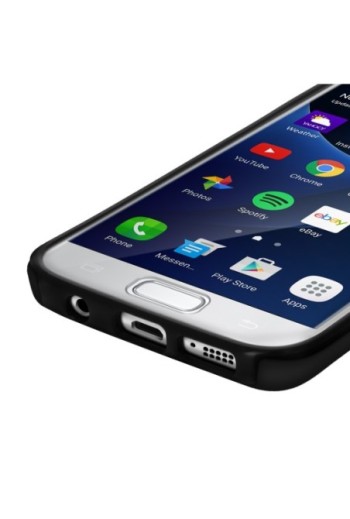 Cover Protettiva Integrale Fronte / Retro nera per Samsung Galaxy S7