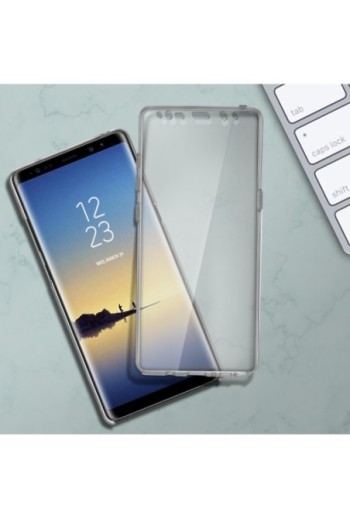 Cover Protettiva Integrale Fronte / Retro trasparente per Samsung Galaxy Note 8