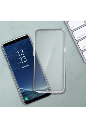 Cover Protettiva Integrale Fronte / Retro trasparente per Samsung Galaxy S8