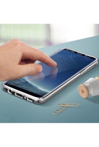 Cover Protettiva Integrale Fronte / Retro trasparente per Samsung Galaxy S8