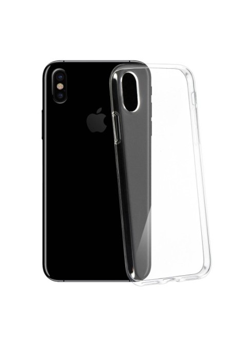 Cover Silicone Infrangibile Ultra-Trasparente per Apple iPhone X / XS