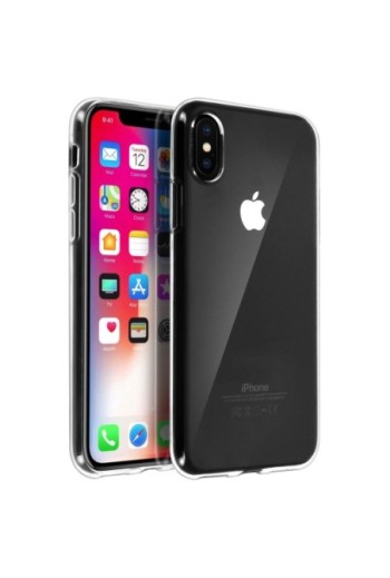 Cover Silicone Infrangibile Ultra-Trasparente per Apple iPhone X / XS