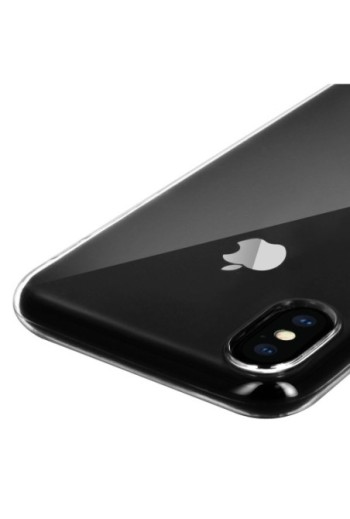 Cover Silicone Infrangibile Ultra-Trasparente per Apple iPhone X / XS