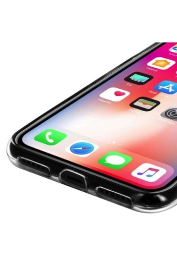 Cover Silicone Infrangibile Ultra-Trasparente per Apple iPhone X / XS