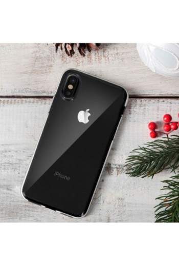 Cover Silicone Infrangibile Ultra-Trasparente per Apple iPhone X / XS