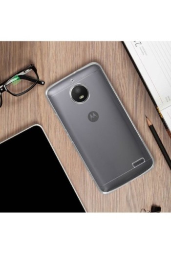 Cover Ultra Sottile Second Skin 0.3mm Trasparente per Motorola Moto E4