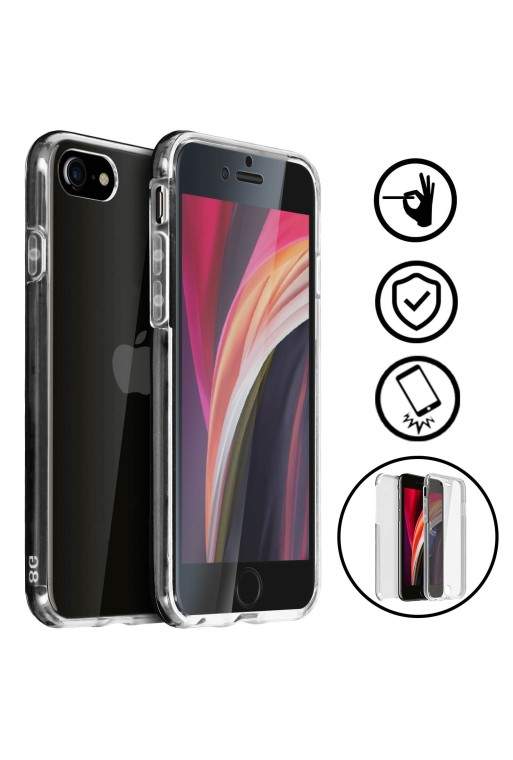 Cover Protettiva Integrale Fronte Retro per Apple iPhone SE 2022 2020 / iPhone 8 7 – Trasparente