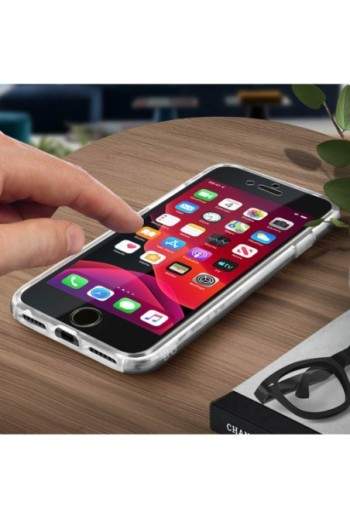Cover Protettiva Integrale Fronte Retro per Apple iPhone SE 2022 2020 / iPhone 8 7 – Trasparente