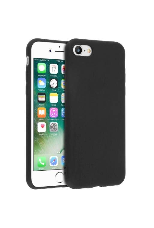 Cover Slim in Silicone Gel Nera per Apple iPhone SE 2022 2020 / iPhone 8 7