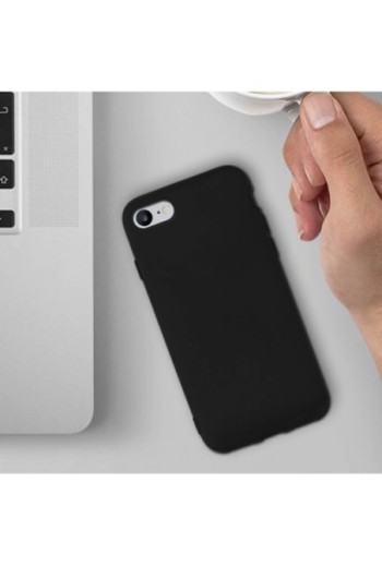 Cover Slim in Silicone Gel Nera per Apple iPhone SE 2022 2020 / iPhone 8 7