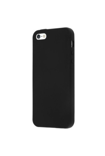 Cover Slim in Silicone Gel Nera per iPhone 5 / 5S / SE 2016