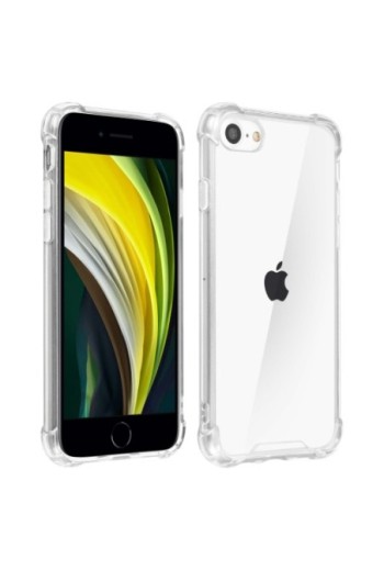 Cover Silicone Morbida con Angoli Rafforzati per Apple iPhone SE 2022 2020 / iPhone 8 7– Trasparente