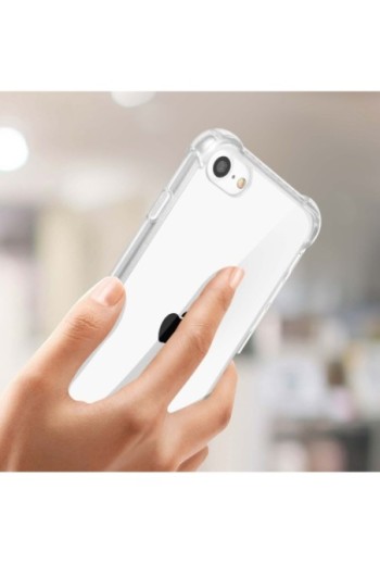 Cover Silicone Morbida con Angoli Rafforzati per Apple iPhone SE 2022 2020 / iPhone 8 7– Trasparente