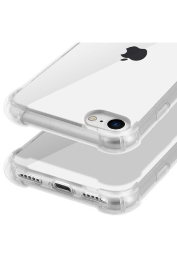 Cover Silicone Morbida con Angoli Rafforzati per Apple iPhone SE 2022 2020 / iPhone 8 7– Trasparente