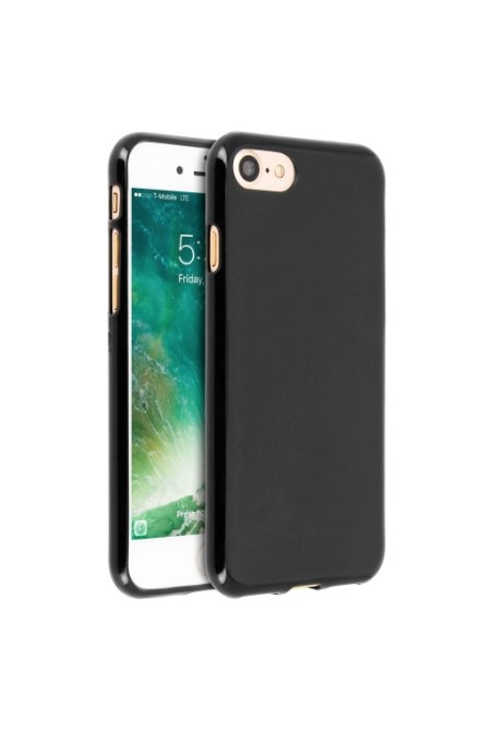 Cover in Silicone gel Infrangibile per Apple iPhone SE 2022 2020 / iPhone 8 7 – Nera