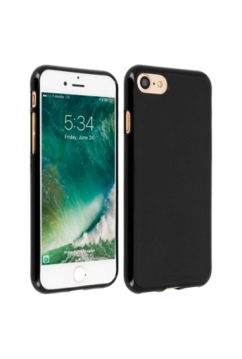 Cover in Silicone gel Infrangibile per Apple iPhone SE 2022 2020 / iPhone 8 7 – Nera