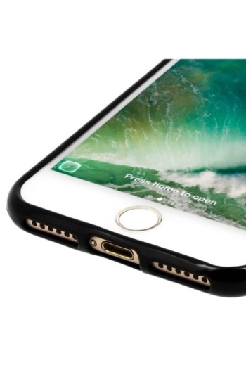 Cover in Silicone gel Infrangibile per Apple iPhone SE 2022 2020 / iPhone 8 7 – Nera