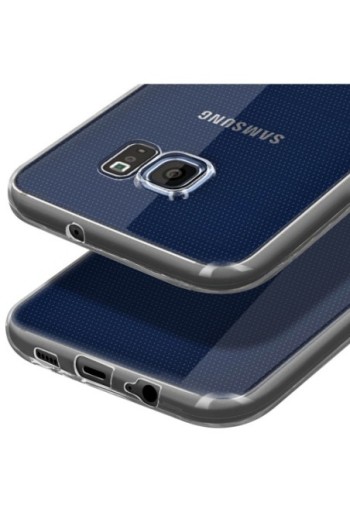 Cover Ultra Sottile Second Skin 0 3mm per Samsung Galaxy S6 Edge Plus - Trasparente