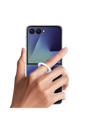 Custodia anello Ufficiale Samsung Galaxy Z Flip 7 – Ring Case Trasparente