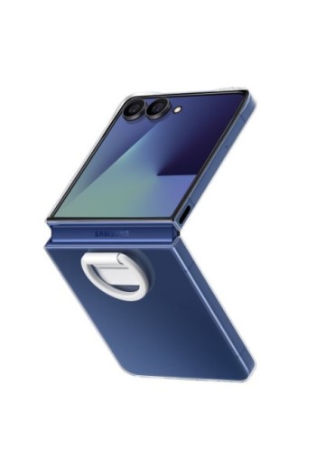 Custodia anello Ufficiale Samsung Galaxy Z Flip 7 – Ring Case Trasparente