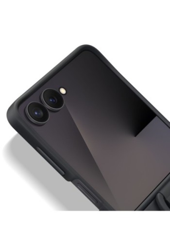 Custodia anello Ufficiale Samsung Galaxy Z Flip 7 – Ring Case Soft Touch Nera