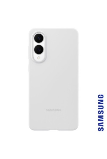 Cover Originale Samsung Galaxy S25 Edge - Silicone Cover Grigio Chiaro Soft Touch