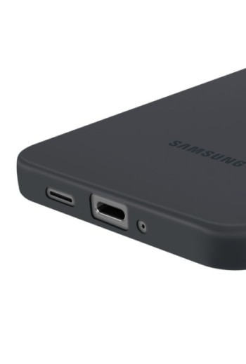 Cover Originale Samsung Galaxy S25 Edge - Silicone Cover Nero Soft Touch